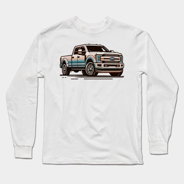 Ford F350 Long Sleeve T-Shirt by Vehicles-Art